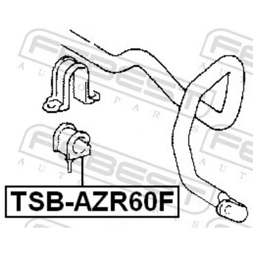Uloženie priečneho stabilizátora TSB-AZR60F /FEBEST/ - obr. 1