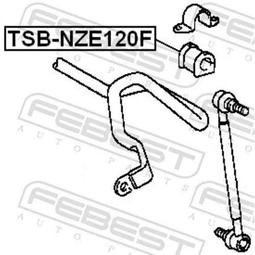 Uloženie priečneho stabilizátora TSB-NZE120F /FEBEST/ - obr. 1