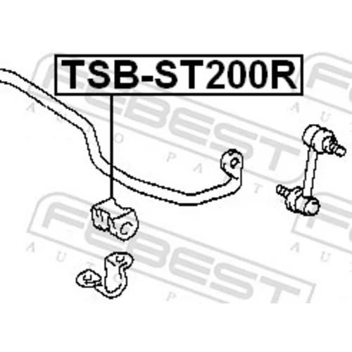 Uloženie priečneho stabilizátora TSB-ST200R /FEBEST/ - obr. 1