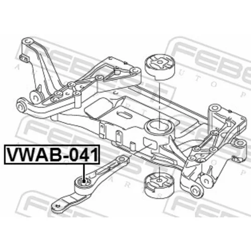 Uloženie motora VWAB-041 /FEBEST/ - obr. 1