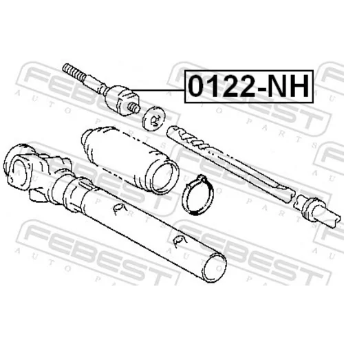 Axiálny čap tiahla riadenia 0122-NH /FEBEST/ - obr. 1