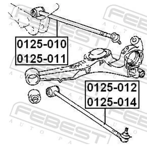 Rameno zavesenia kolies 0125-011 /FEBEST/ - obr. 1