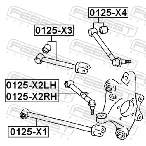 Rameno zavesenia kolies 0125-X3 /FEBEST/ - obr. 1