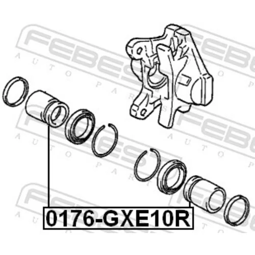 Piest brzdového strmeňa 0176-GXE10R /FEBEST/ - obr. 1