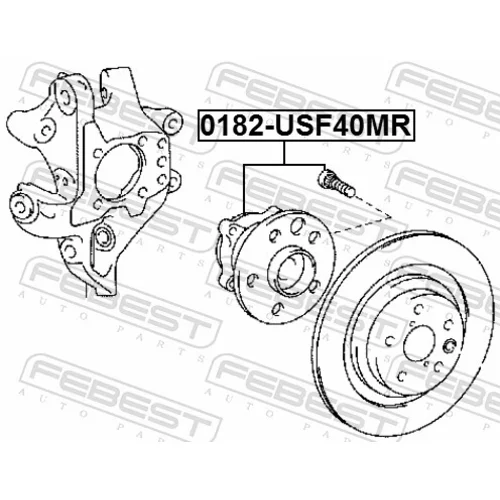 Náboj kolesa 0182-USF40MR /FEBEST/ - obr. 1