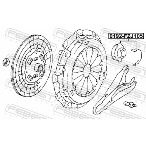 Vysúvacie ložisko 0192-FZJ105 /FEBEST/ - obr. 1