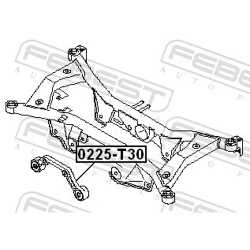 Rameno zavesenia kolies 0225-T30 /FEBEST/ - obr. 1