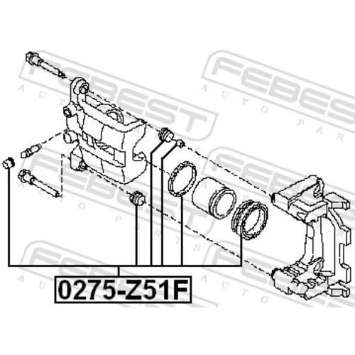 Opravná sada brzdového strmeňa 0275-Z51F /FEBEST/ - obr. 1