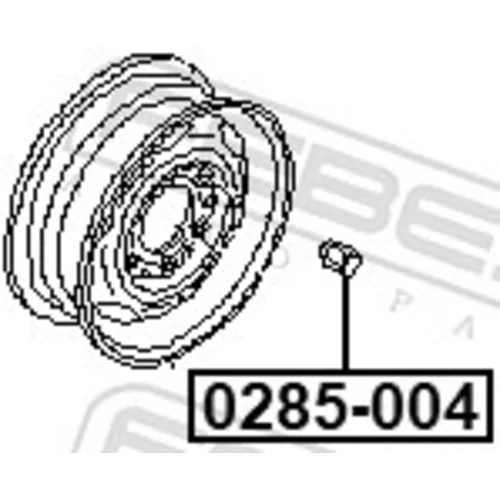 Matica kolesa 0285-004 /FEBEST/ - obr. 1