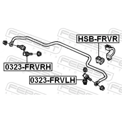 Tyč/Vzpera stabilizátora 0323-FRVLH /FEBEST/ - obr. 1