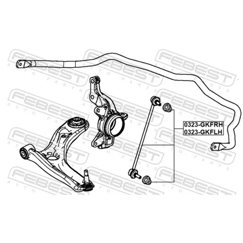 Tyč/Vzpera stabilizátora 0323-GKFLH /FEBEST/ - obr. 1