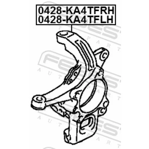 Čap nápravy zavesenia kolies 0428-KA4TFRH /FEBEST/ - obr. 1