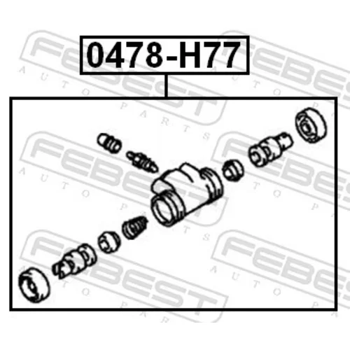 Brzdový valček kolesa 0478-H77 /FEBEST/ - obr. 1