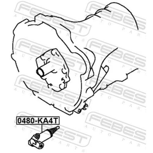 Pomocný spojkový valec 0480-KA4T /FEBEST/ - obr. 1