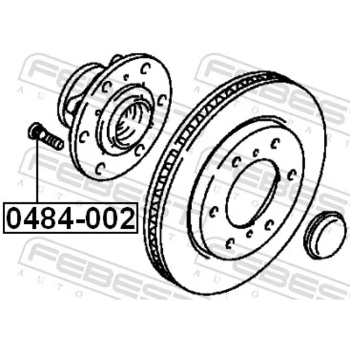 Čap kolesa 0484-002 /FEBEST/ - obr. 1