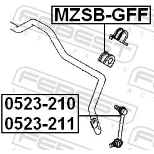 Tyč/Vzpera stabilizátora 0523-210 /FEBEST/ - obr. 1
