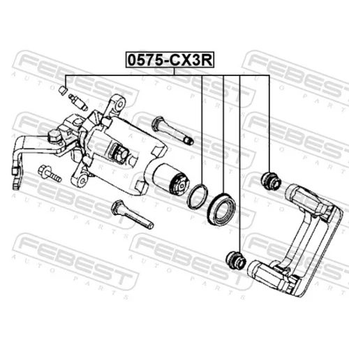 Opravná sada brzdového strmeňa 0575-CX3R /FEBEST/ - obr. 1