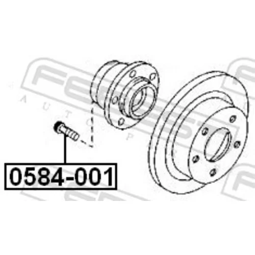 Čap kolesa 0584-001 /FEBEST/ - obr. 1