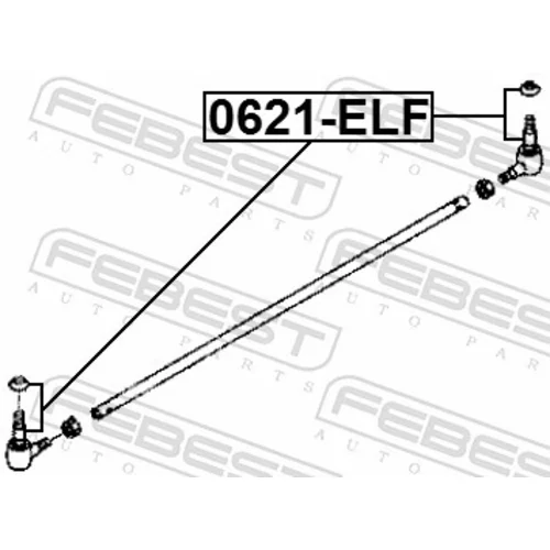 Hlava/čap spojovacej tyče riadenia 0621-ELF /FEBEST/ - obr. 1
