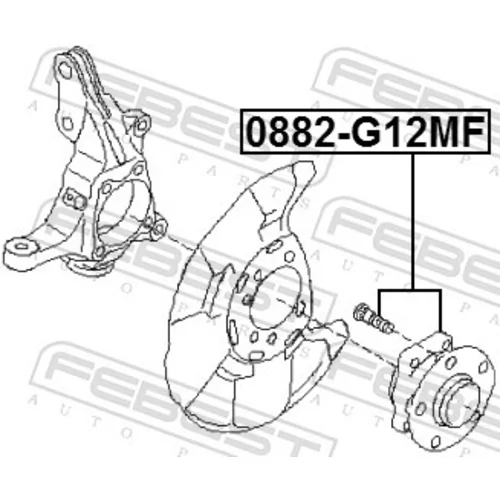 Náboj kolesa 0882-G12MF /FEBEST/ - obr. 1