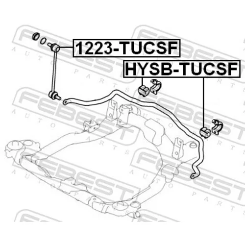 Tyč/Vzpera stabilizátora 1223-TUCSF /FEBEST/ - obr. 1