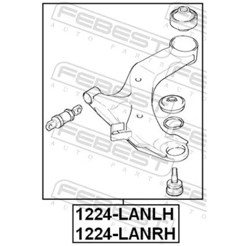 Rameno zavesenia kolies 1224-LANRH /FEBEST/ - obr. 1