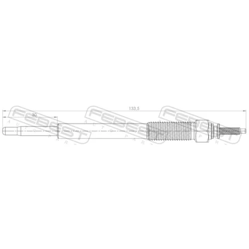 Žeraviaca sviečka 12642-003 /FEBEST/ - obr. 1