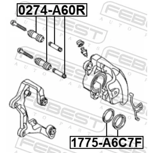 Opravná sada brzdového strmeňa 1775-A6C7F /FEBEST/ - obr. 1