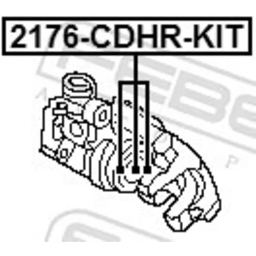 Opravná sada brzdového strmeňa 2176-CDHR-KIT /FEBEST/ - obr. 1