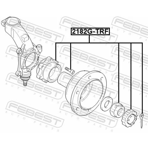 Náboj kolesa 2182G-TRF /FEBEST/ - obr. 1