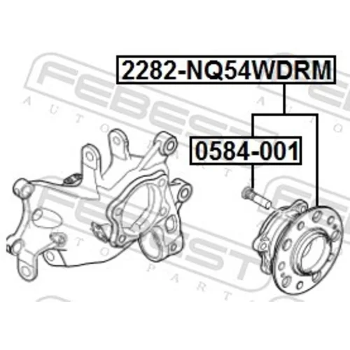 Náboj kolesa 2282-NQ54WDRM /FEBEST/ - obr. 1