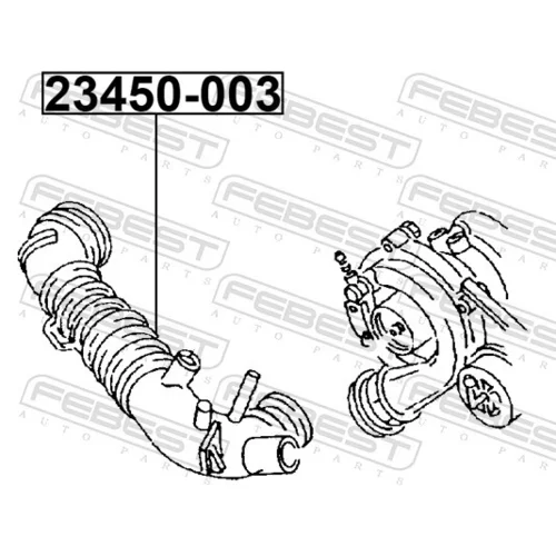 Hadica zásobovania vzduchom 23450-003 /FEBEST/ - obr. 1