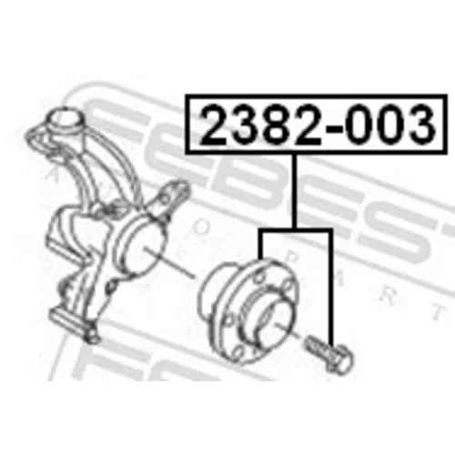 Náboj kolesa 2382-003 /FEBEST/ - obr. 1