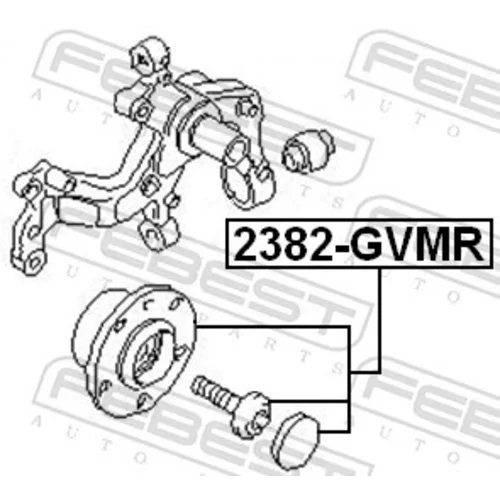 Náboj kolesa 2382-GVMR /FEBEST/ - obr. 1