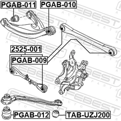 Rameno zavesenia kolies 2525-001 /FEBEST/ - obr. 1