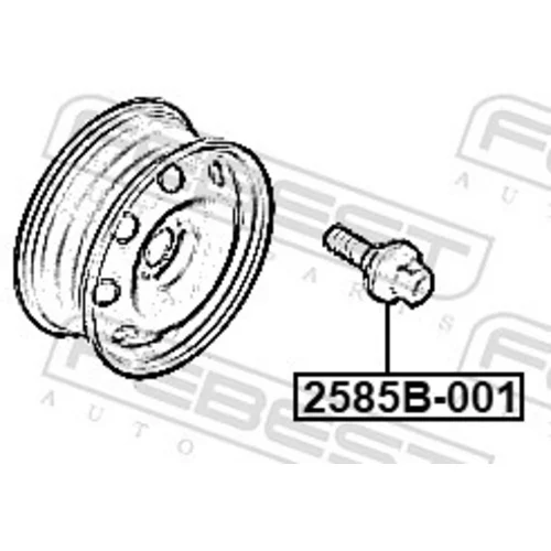 Čap kolesa 2585B-001 /FEBEST/ - obr. 1