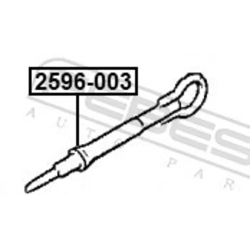 Vlečný hák 2596-003 /FEBEST/ - obr. 1