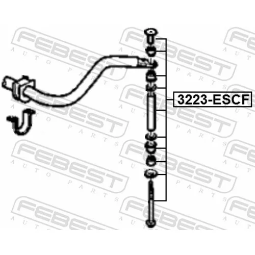 Tyč/Vzpera stabilizátora 3223-ESCF /FEBEST/ - obr. 1