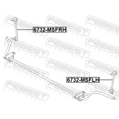 Tyč/Vzpera stabilizátora 6723-MSFRH /FEBEST/ - obr. 1