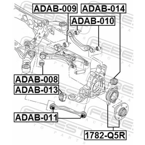 Uloženie riadenia ADAB-008 /FEBEST/ - obr. 1