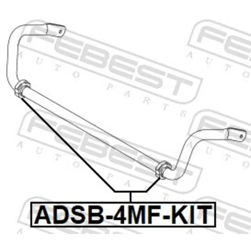Opravná sada uloženia stabilizátora ADSB-4MF-KIT /FEBEST/ - obr. 1