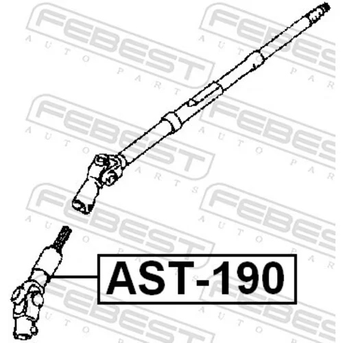Hriadeľ riadenia AST-190 /FEBEST/ - obr. 1