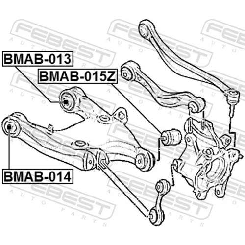 Uloženie riadenia BMAB-014 /FEBEST/ - obr. 1