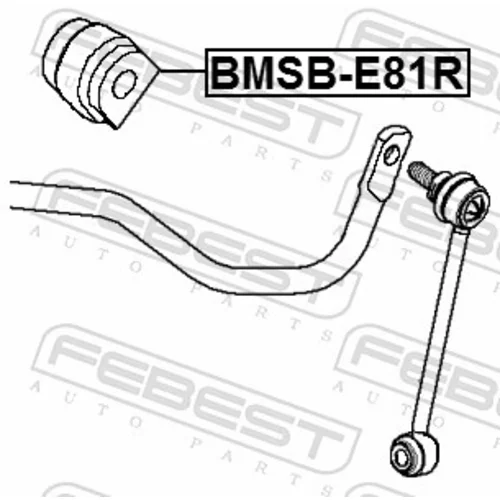 Uloženie priečneho stabilizátora BMSB-E81R /FEBEST/ - obr. 1