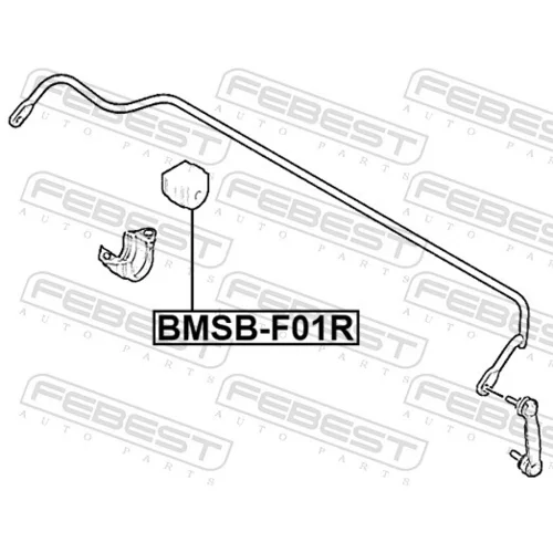 Uloženie priečneho stabilizátora BMSB-F01R /FEBEST/ - obr. 1