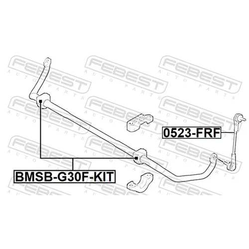 Opravná sada uloženia stabilizátora BMSB-G30F-KIT /FEBEST/ - obr. 1