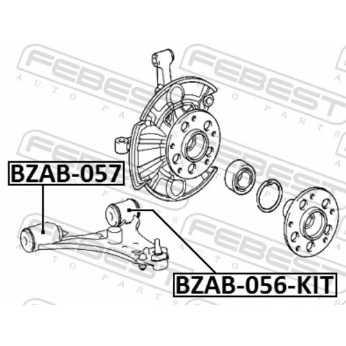 Uloženie riadenia BZAB-057 /FEBEST/ - obr. 1