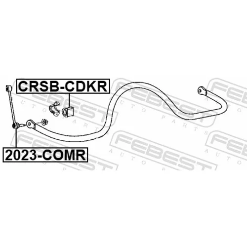 Uloženie priečneho stabilizátora CRSB-CDKR /FEBEST/ - obr. 1