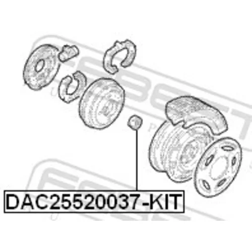 Ložisko kolesa - opravná sada DAC25520037-KIT /FEBEST/ - obr. 1