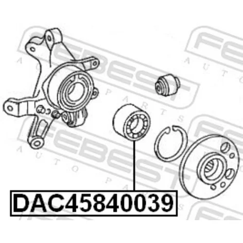 Ložisko kolesa DAC45840039 /FEBEST/ - obr. 1